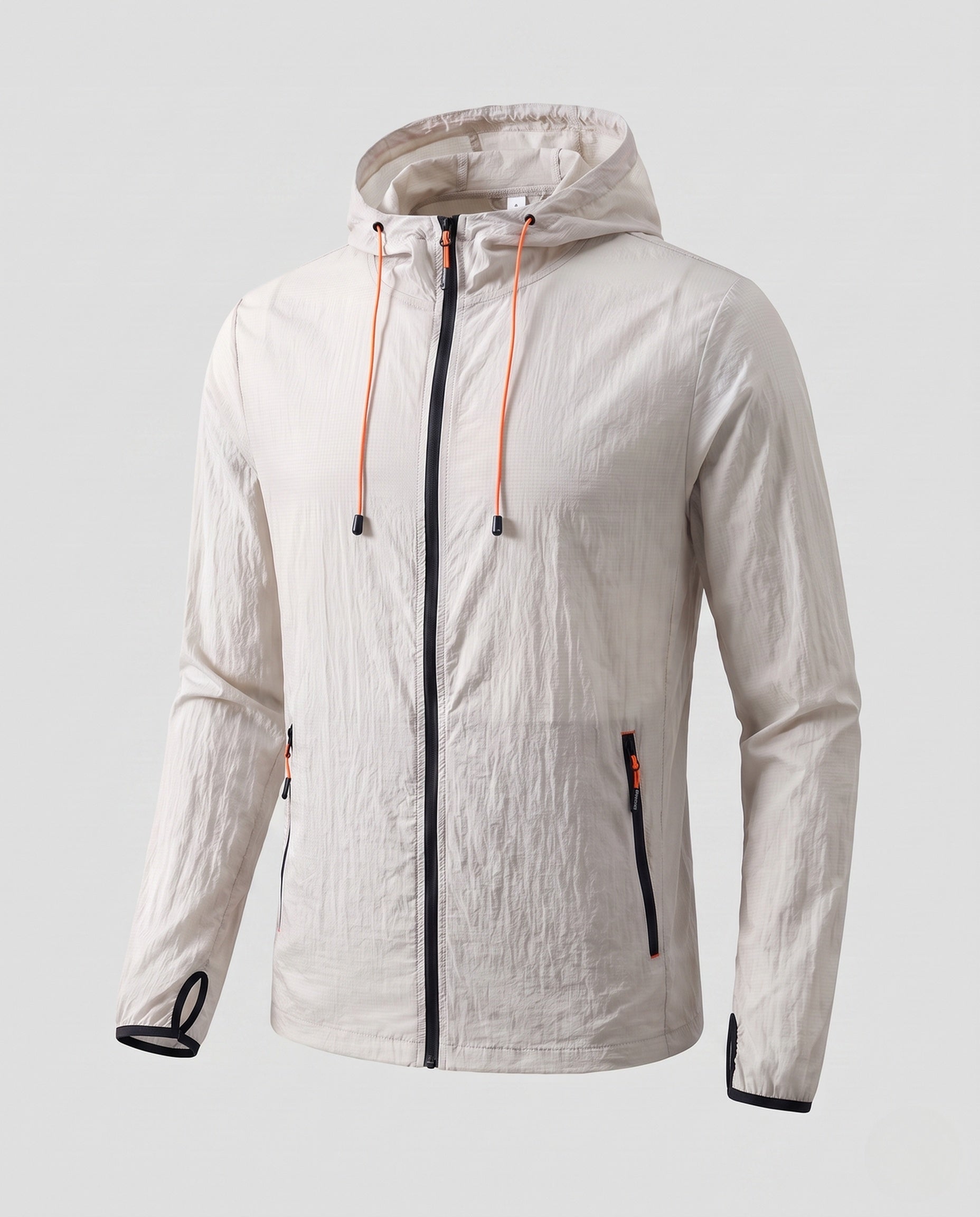 Women's Lightweight and Breathable Windbreaker with Adjustable Hood