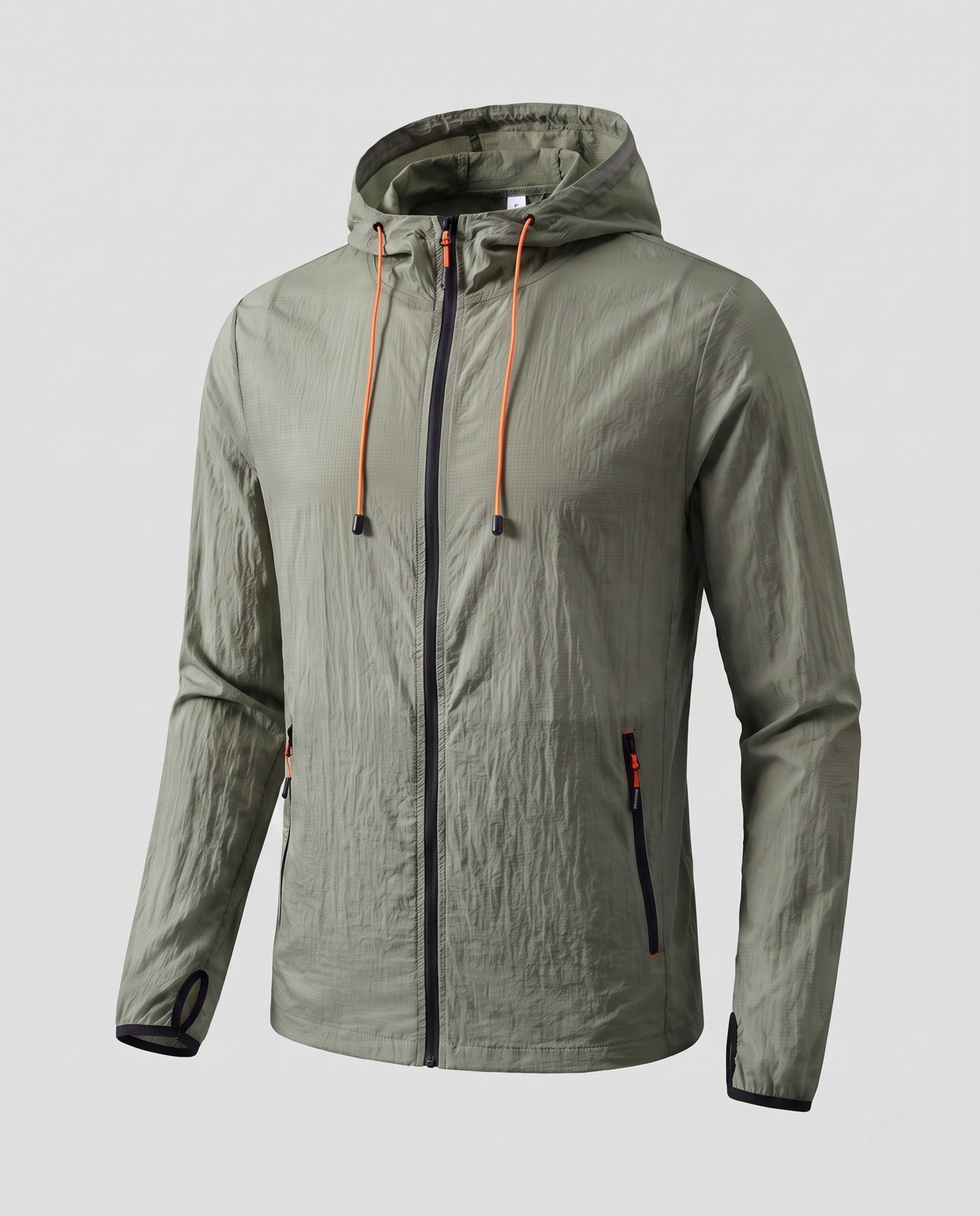 Women's Lightweight and Breathable Windbreaker with Adjustable Hood