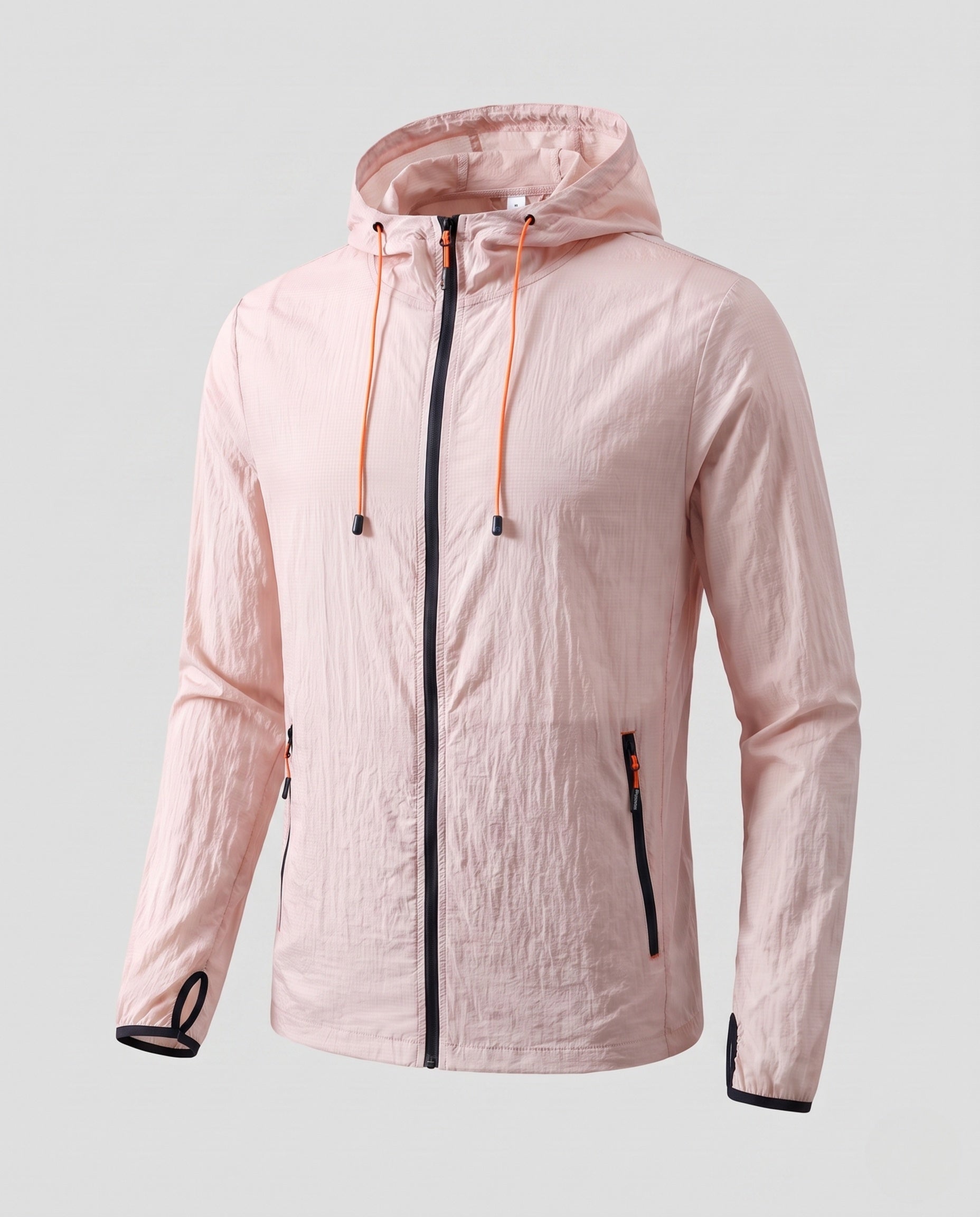 Women's Lightweight and Breathable Windbreaker with Adjustable Hood