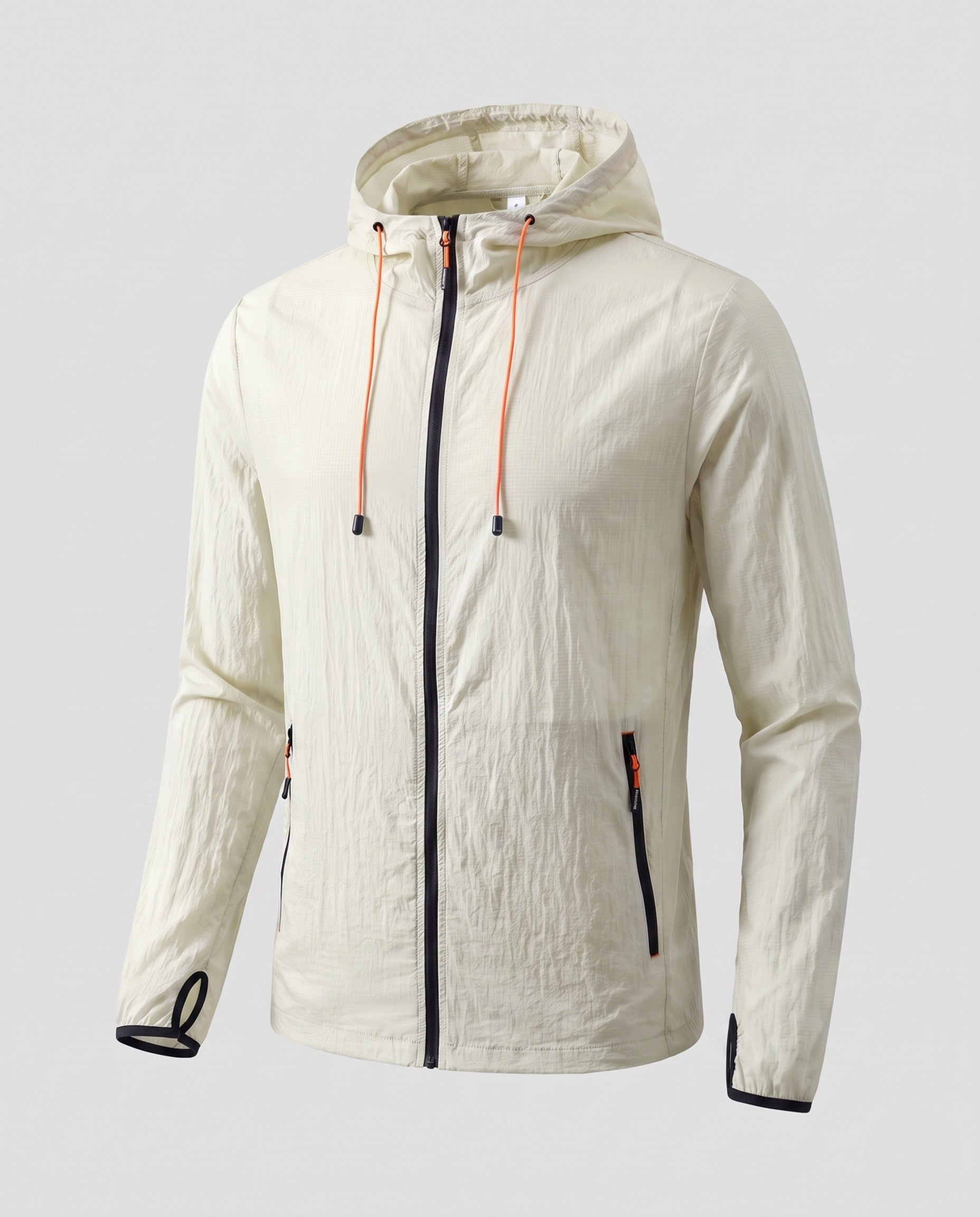 Women's Lightweight and Breathable Windbreaker with Adjustable Hood
