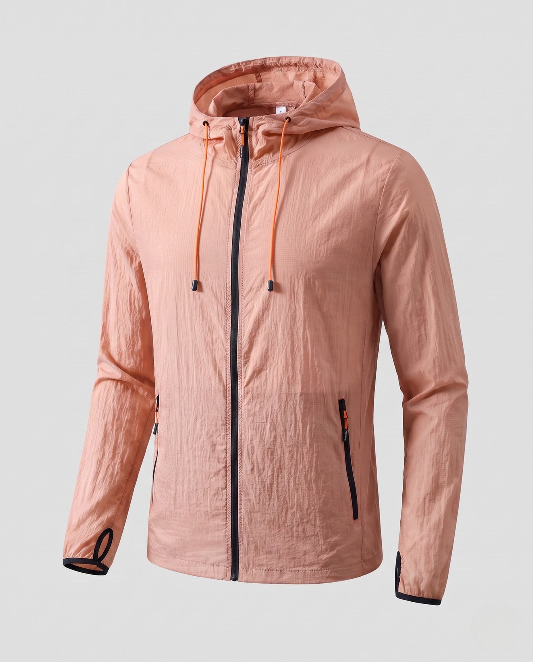 Women's Lightweight and Breathable Windbreaker with Adjustable Hood