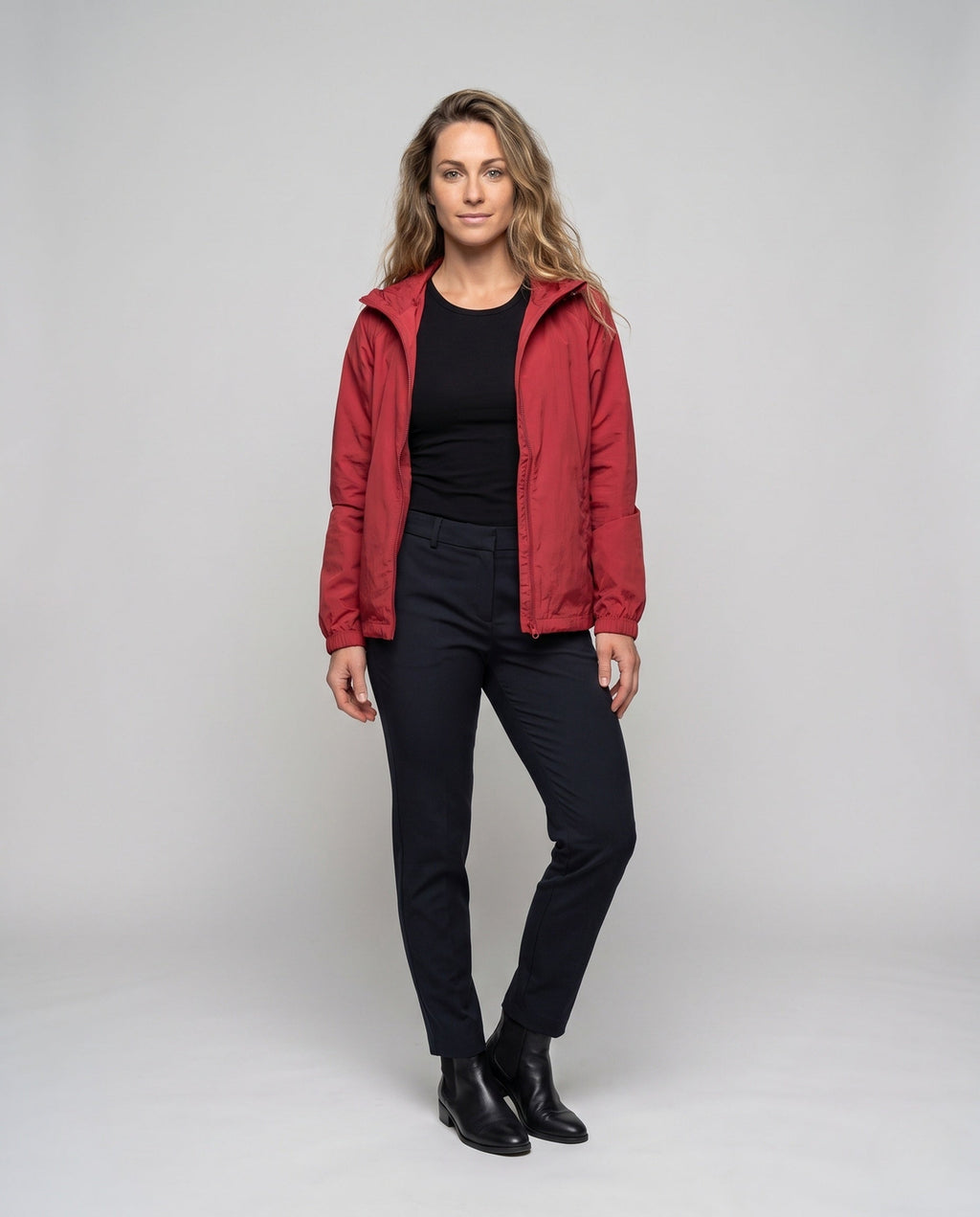 Women's Light and Breathable Wind Jacket - Front View