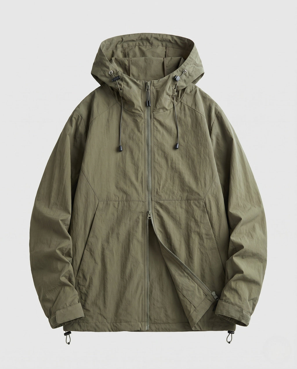 Women's Lightweight and Functional Rain Jacket with Adjustable Hood