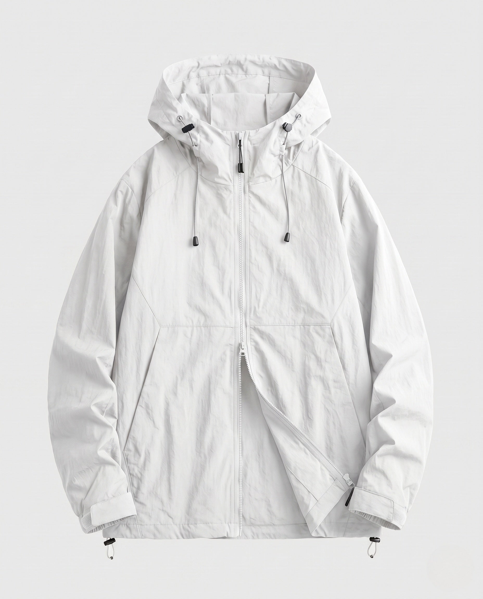 Women's Lightweight and Functional Rain Jacket with Adjustable Hood