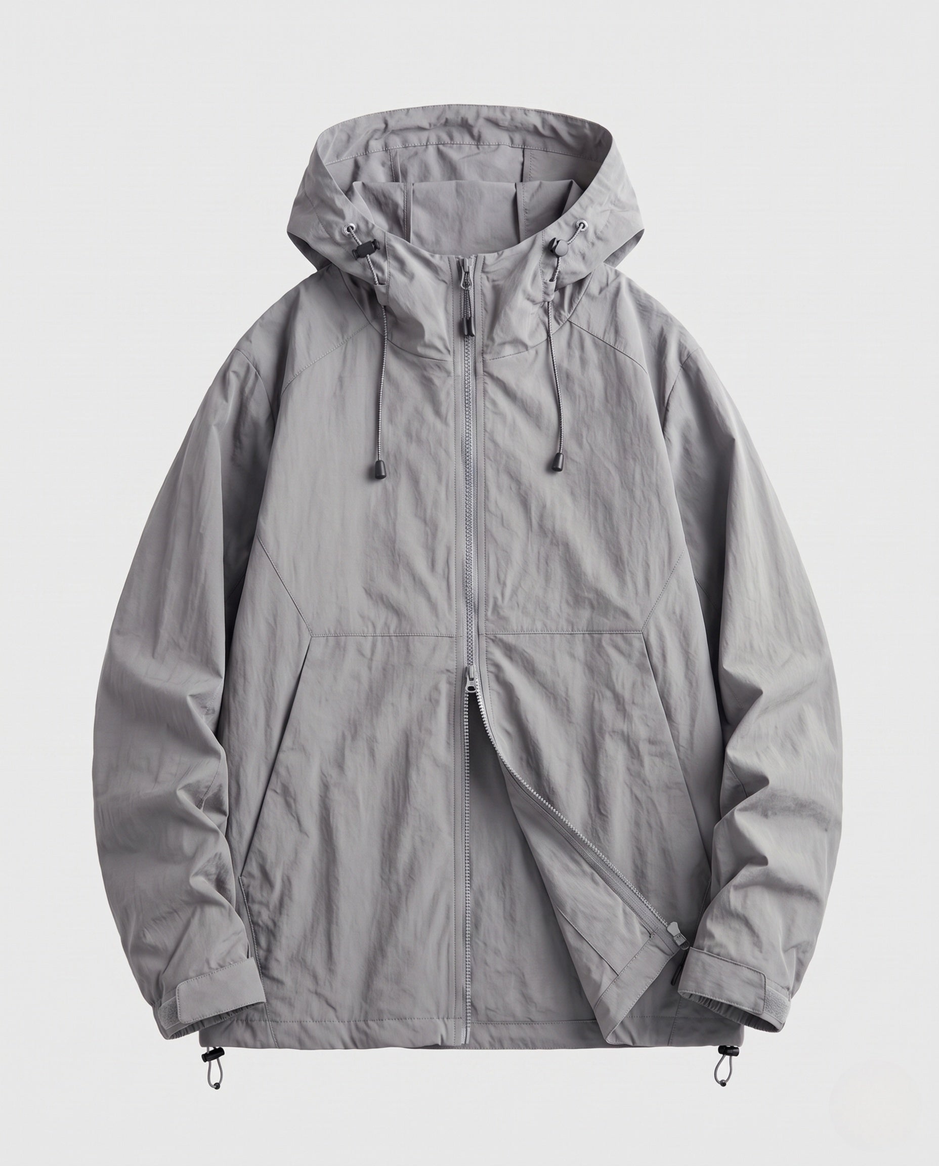 Women's Lightweight and Functional Rain Jacket with Adjustable Hood