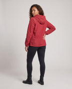 Women's Lightweight Windbreaker Jacket with Adjustable Waistband - Back View