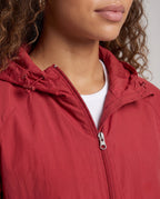 Women's Lightweight Windbreaker Jacket with Adjustable Waistband - Close-Up Detail