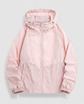Women's Lightweight Windbreaker Jacket with Adjustable Waistband