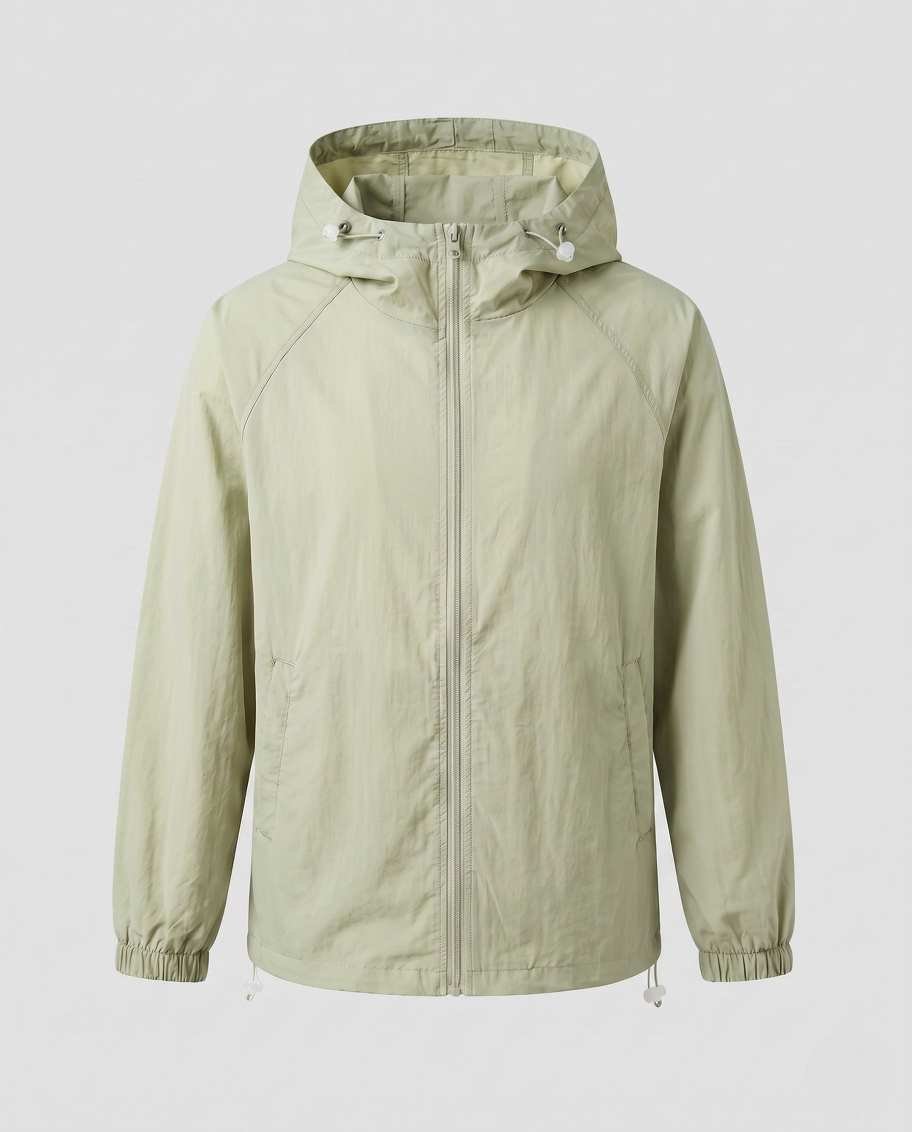 Women's Lightweight Windbreaker Jacket with Adjustable Hood
