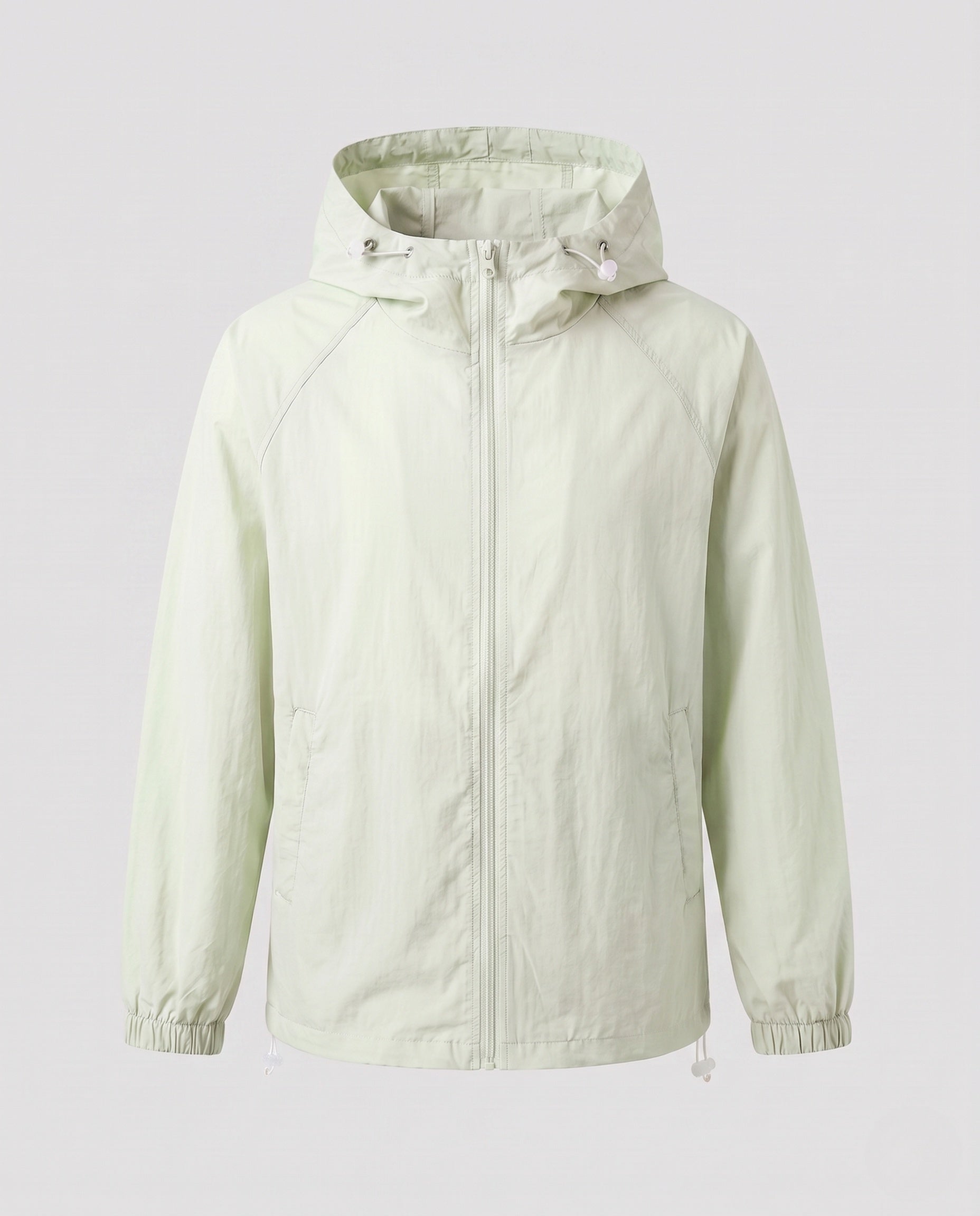 Women's Lightweight Windbreaker Jacket with Adjustable Hood