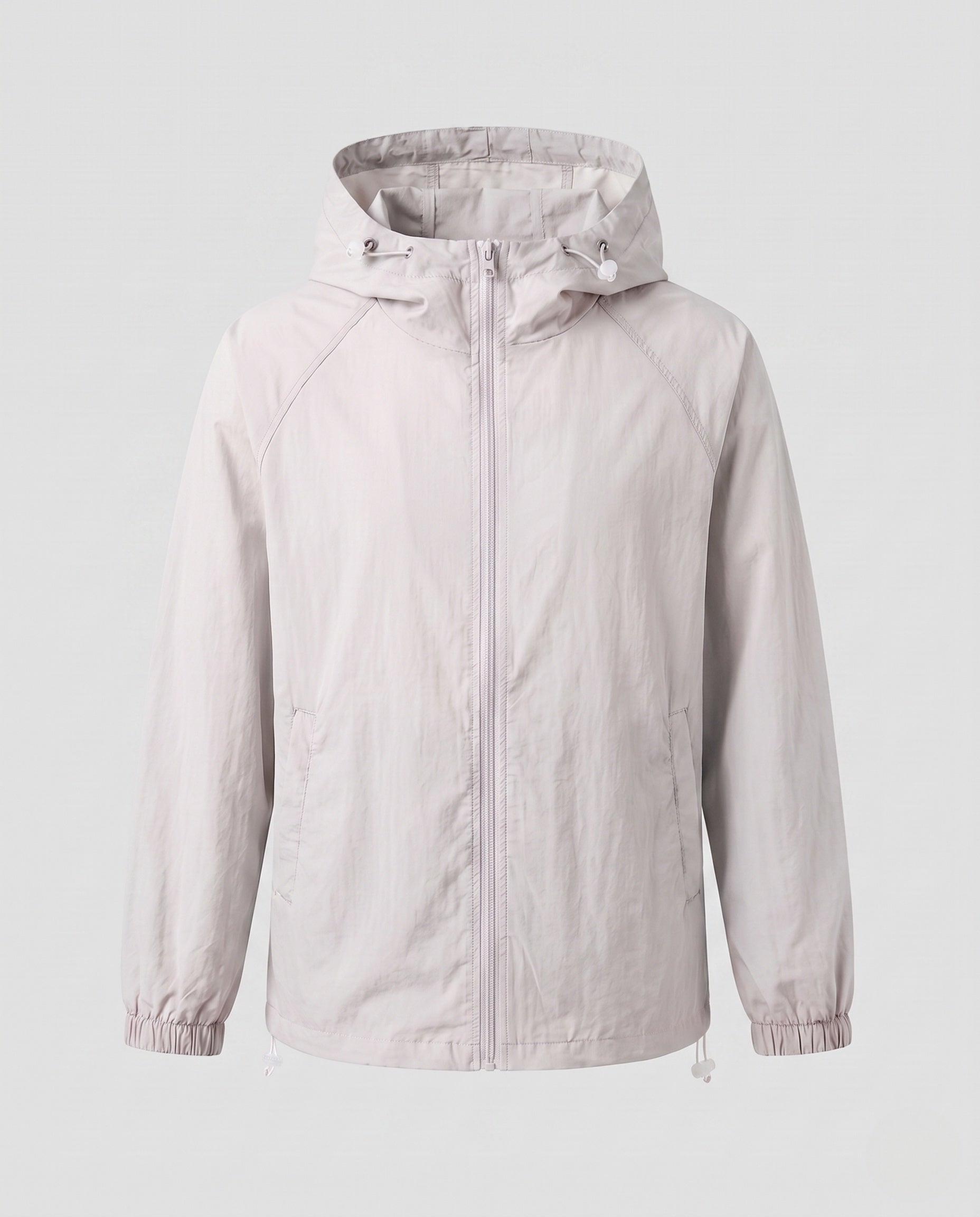 Women's Lightweight Windbreaker Jacket with Adjustable Hood