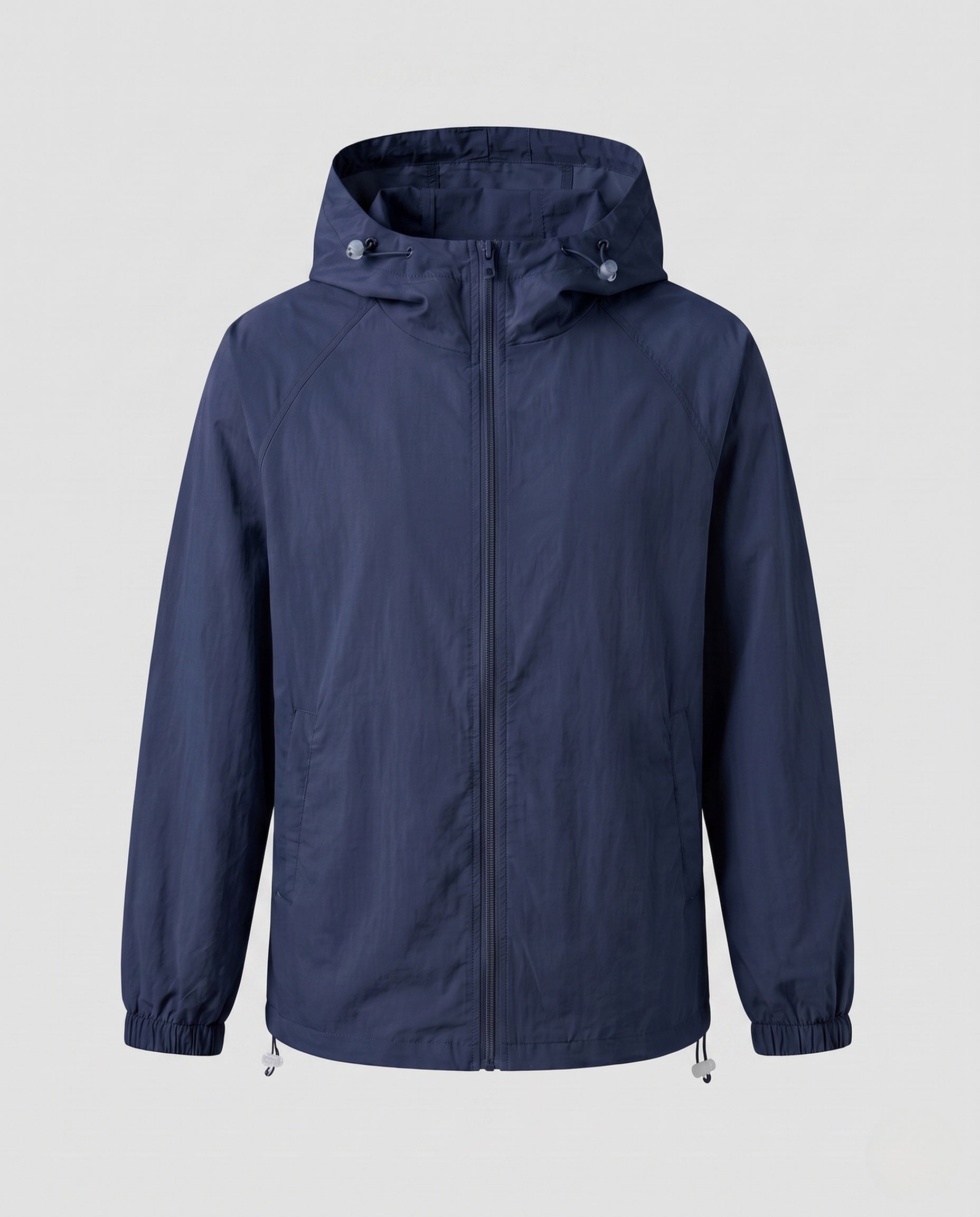 Women's Lightweight Windbreaker Jacket with Adjustable Hood