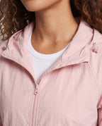 Women's Lightweight Windbreaker with Breathable Design - Close-Up Detail