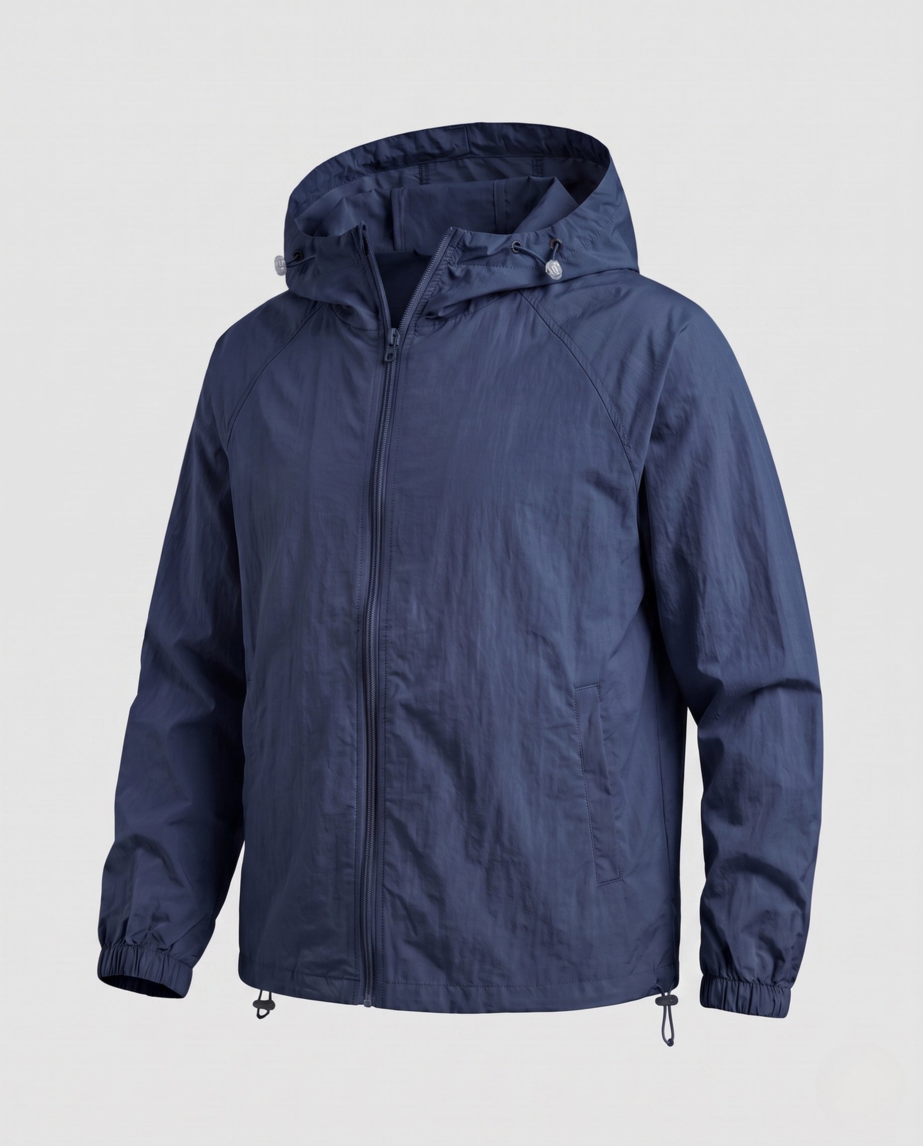 Women's Lightweight Windbreaker with Adjustable Hood Design