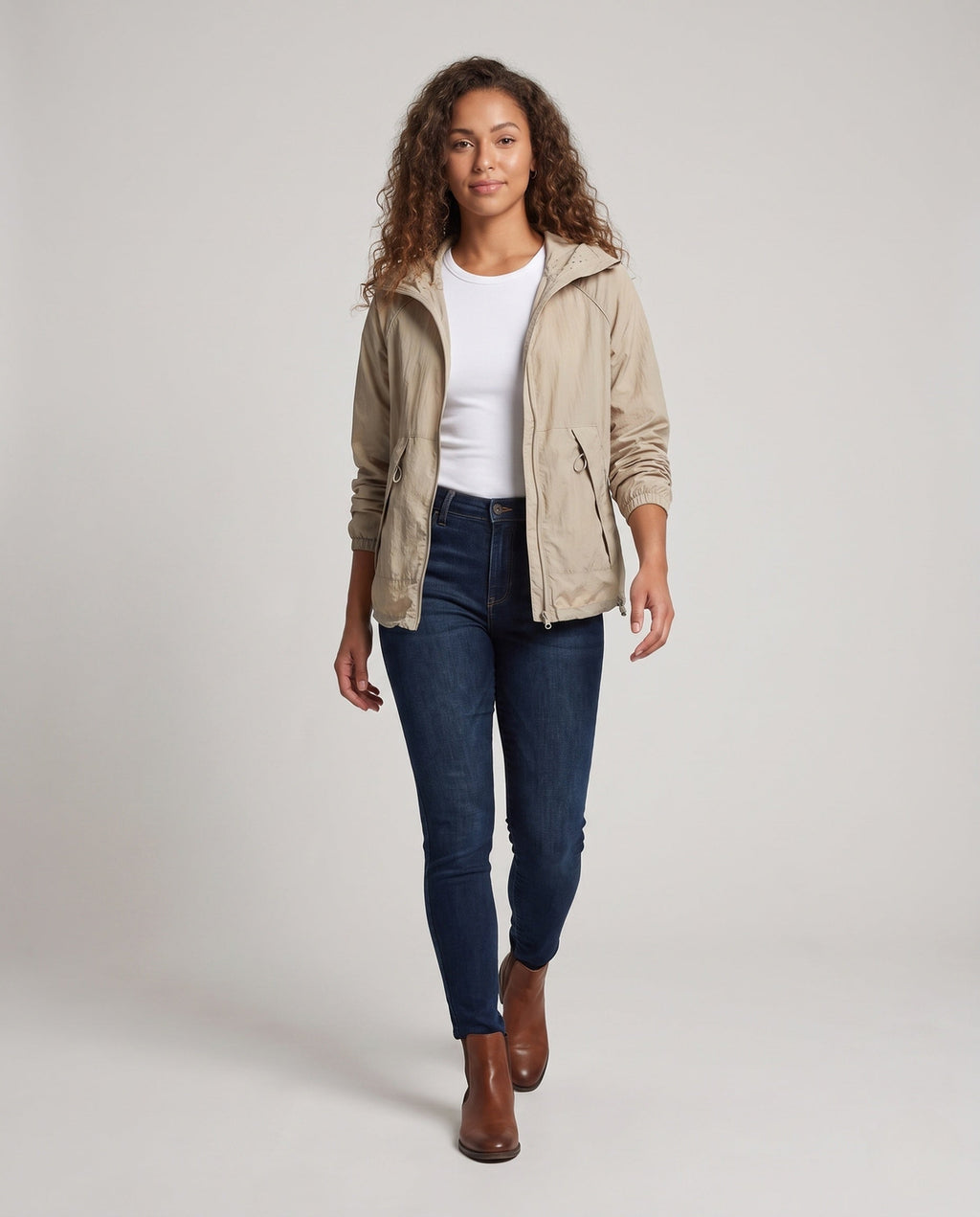 Women's Light Windbreaker - Front View