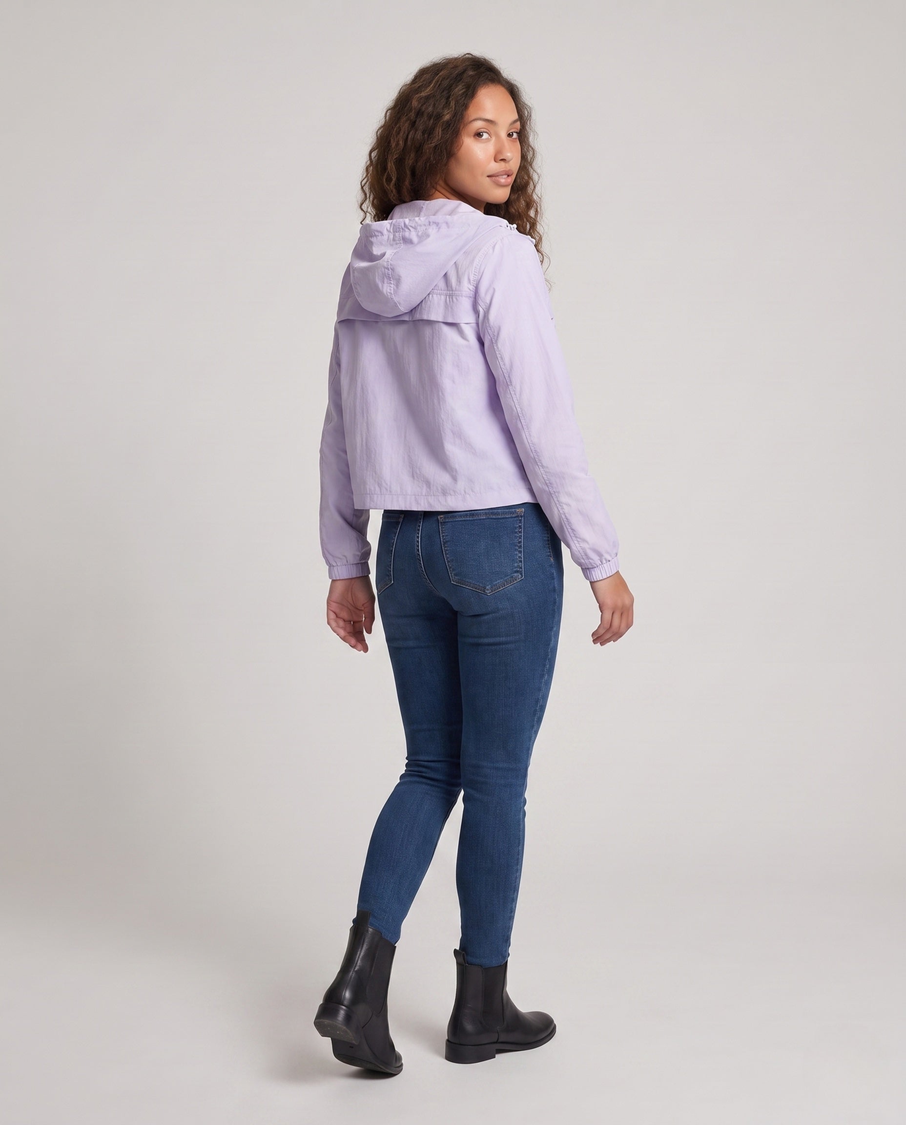Women's Lightweight Technical Windbreaker with UV Protection - Back View