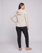 Women's Sports Jacket with Integrated Hood and UV Protection - Back View