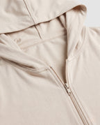 Women's Sports Jacket with Integrated Hood and UV Protection - Close-Up Detail
