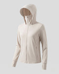 Women's Sports Jacket with Integrated Hood and UV Protection