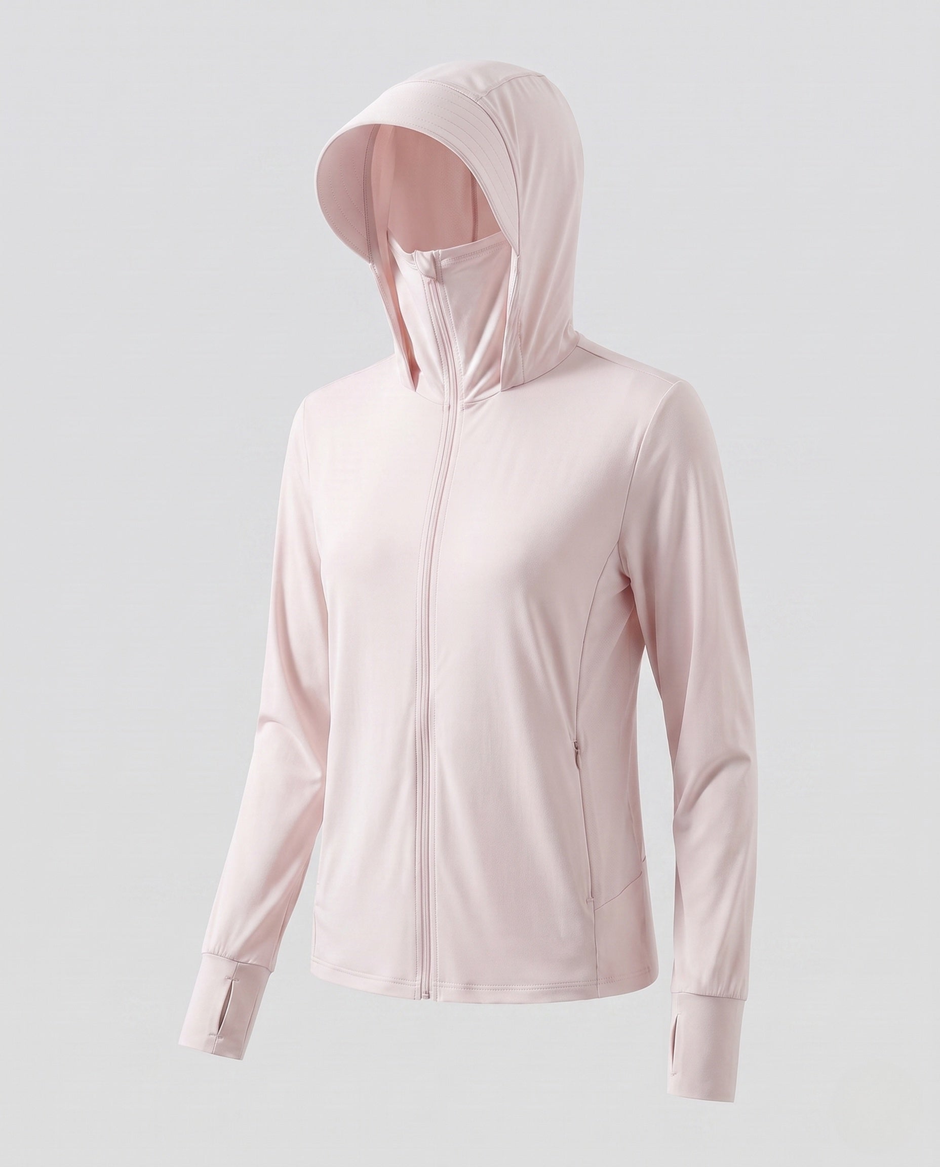 Women's Sports Jacket with Integrated Hood and UV Protection