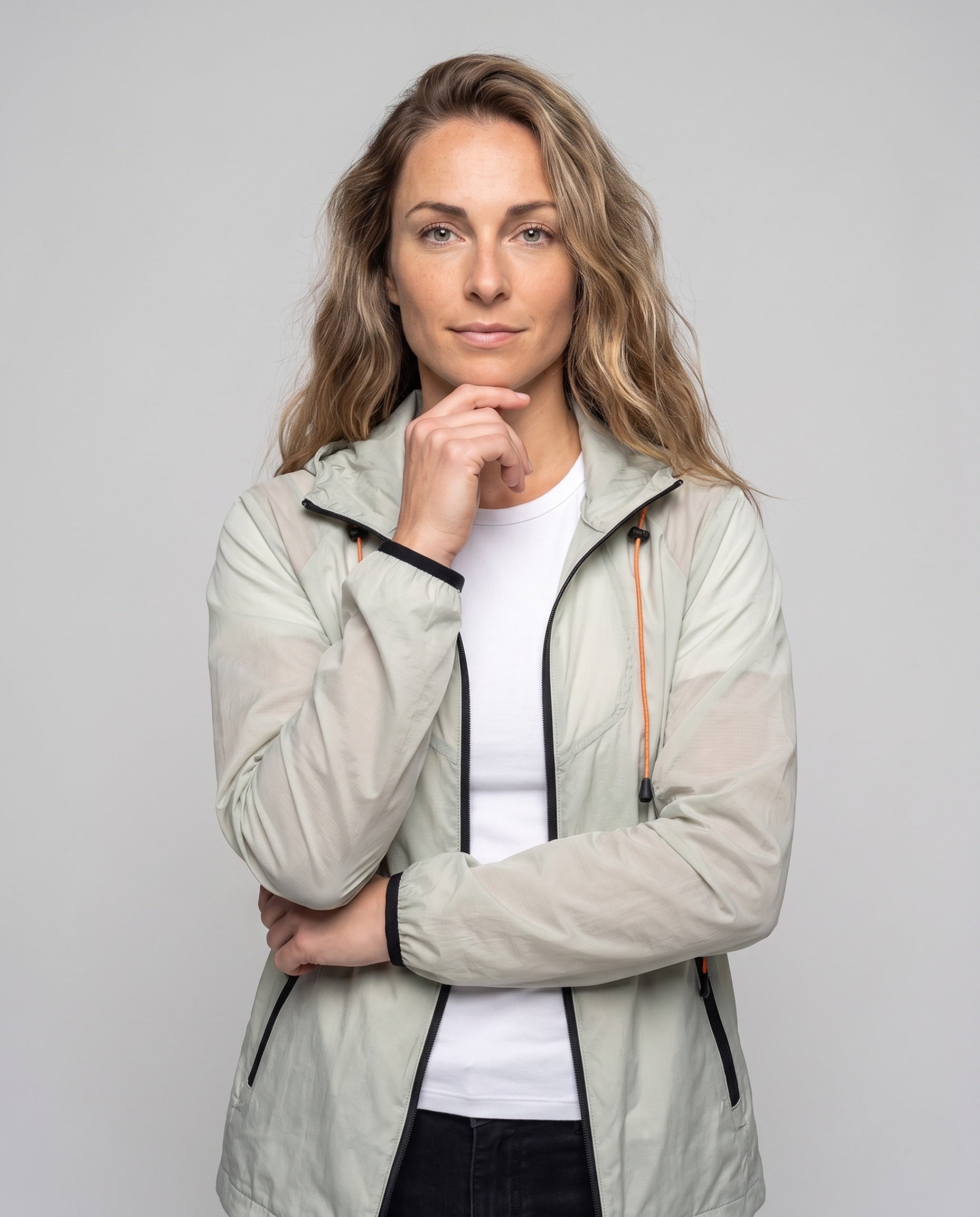 Women's Technical Outdoor Jacket - Upper Body View