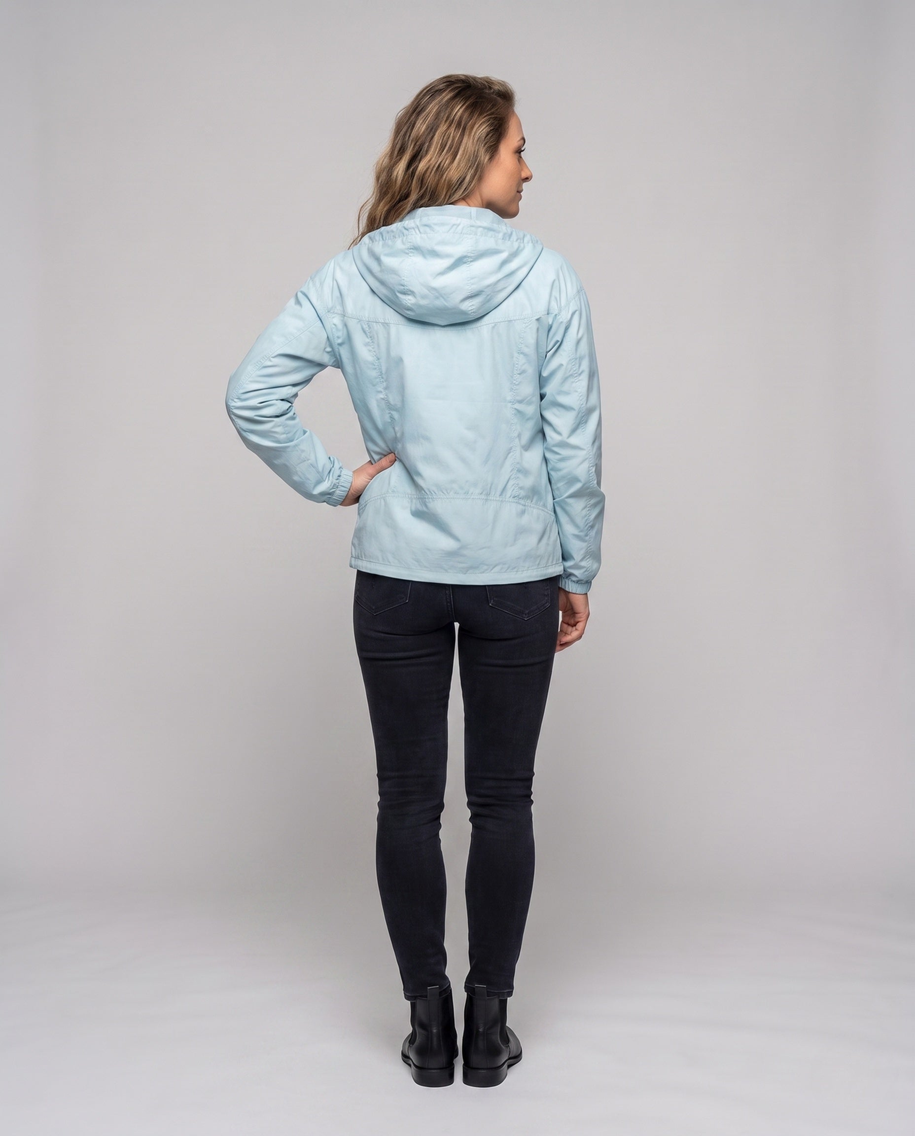 Women's Ultra-Lightweight UV Protection Jacket with Integrated Hood - Back View