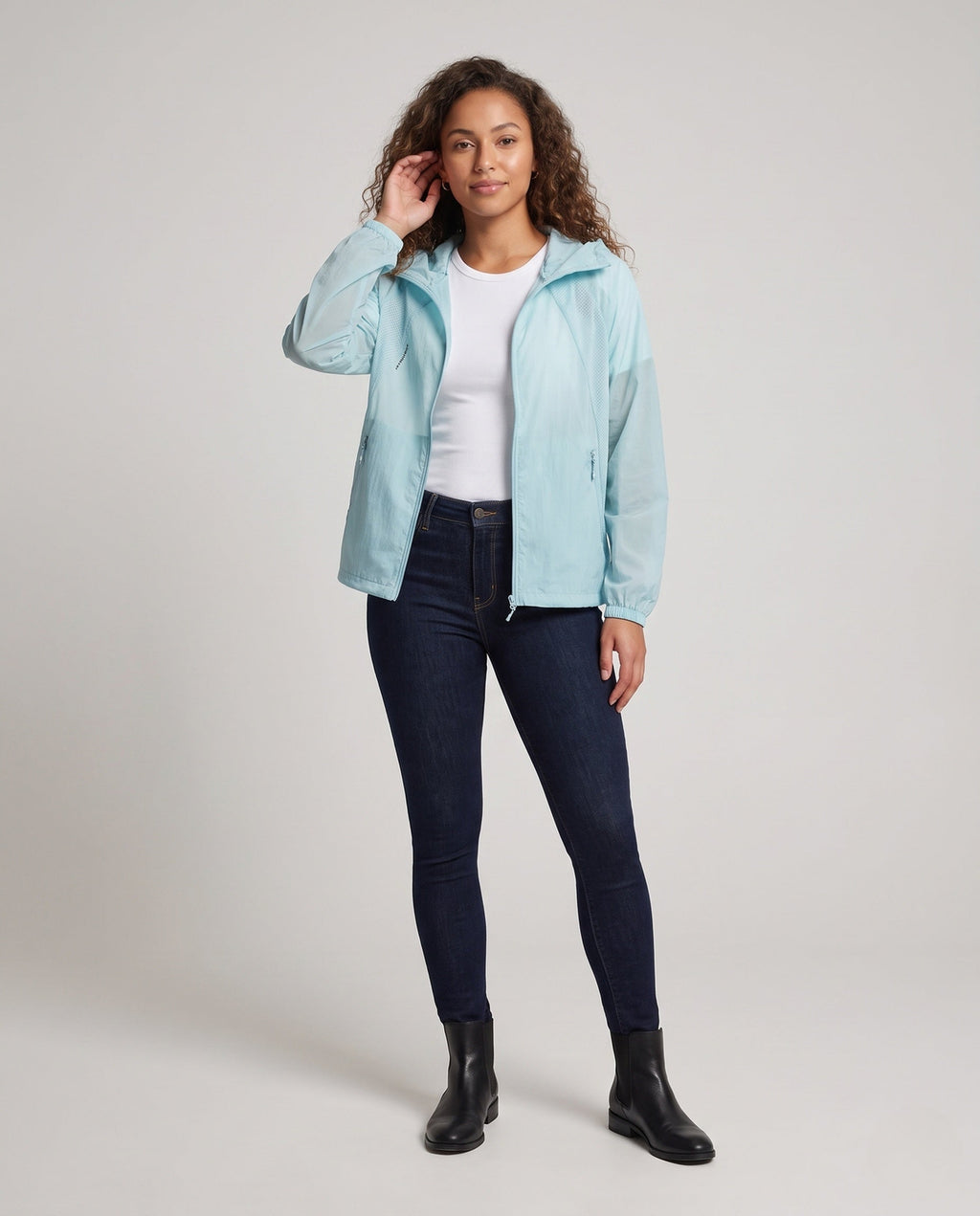 Women's UV Protection Jacket with Breathable Design - Front View