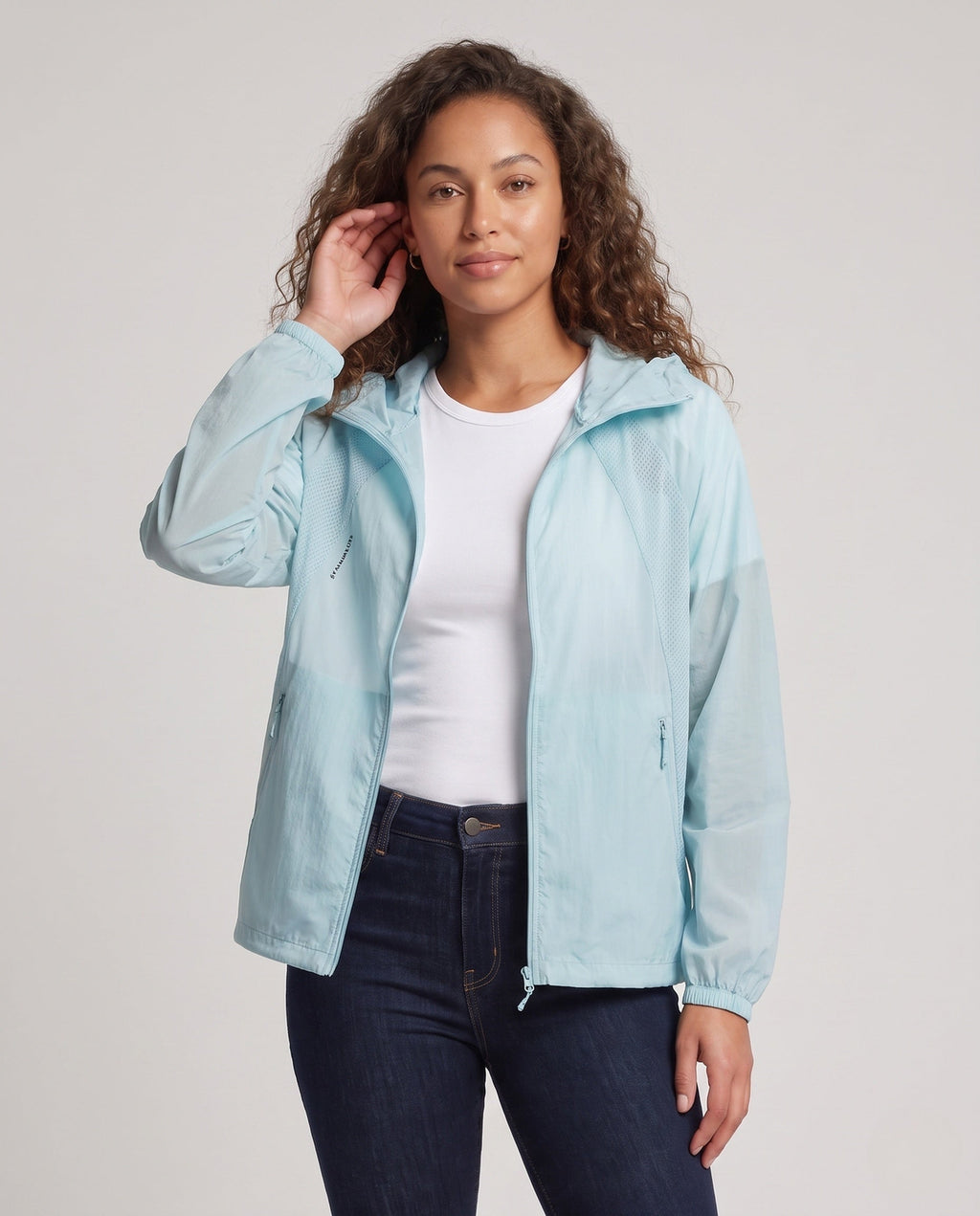 Women's UV Protection Jacket with Breathable Design - Upper Body View