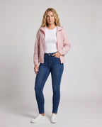 Women's UV Protection Jacket with Breathable Material, Adjustable Hood - Front View