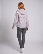 Women's Waterproof Hooded Jacket with UV Protection - Back View