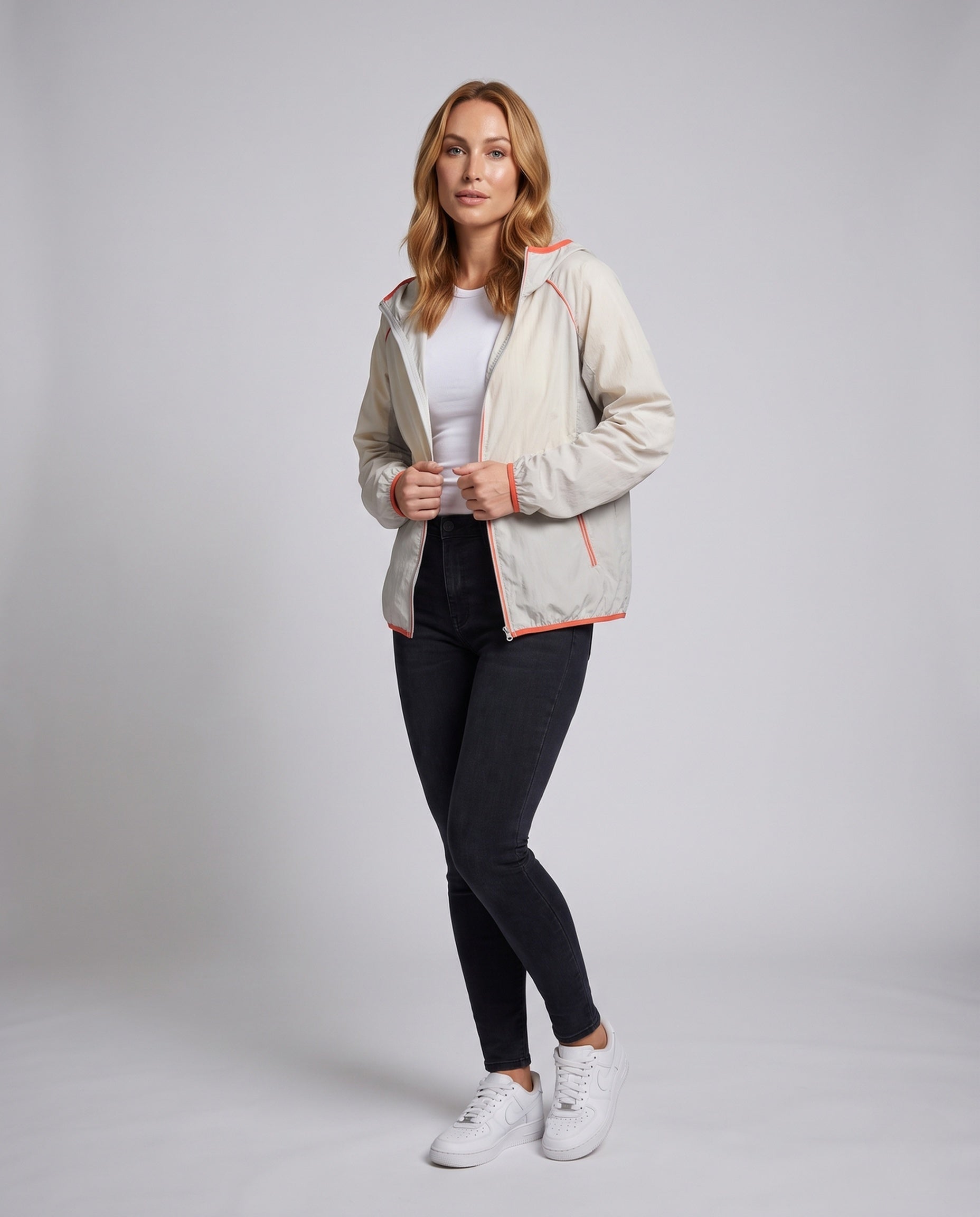 Women's Windproof and Breathable UV Protection Jacket - Front View