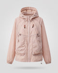 Women's Lightweight Windproof Hooded Jacket with Drawstring