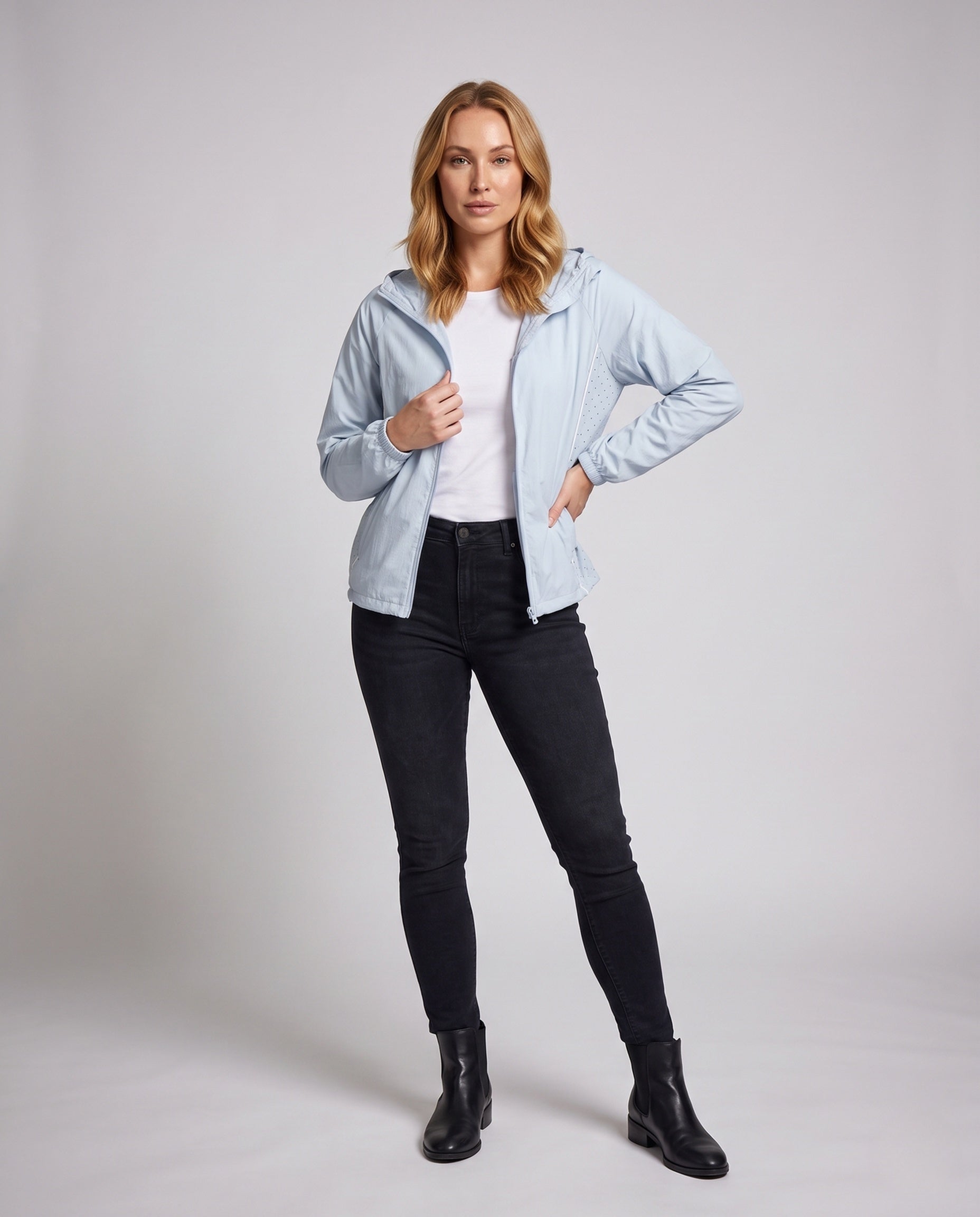 Women's Multifunctional Running and Travel Jacket - Front View