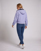 Women's Ultralight Hooded Outdoor Jacket, Packable with Two-Way Zipper - Back View