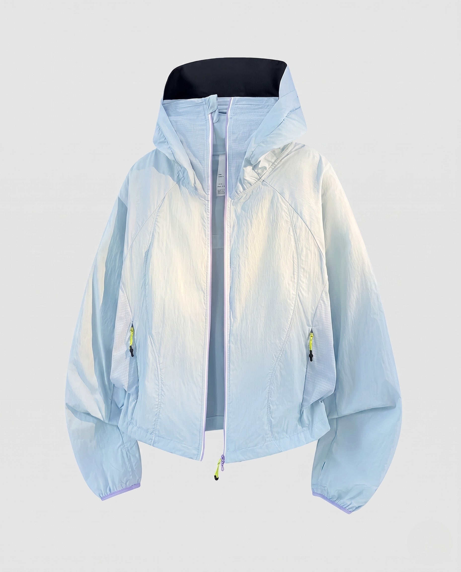 Women's Ultralight Hooded Outdoor Jacket, Packable with Two-Way Zipper