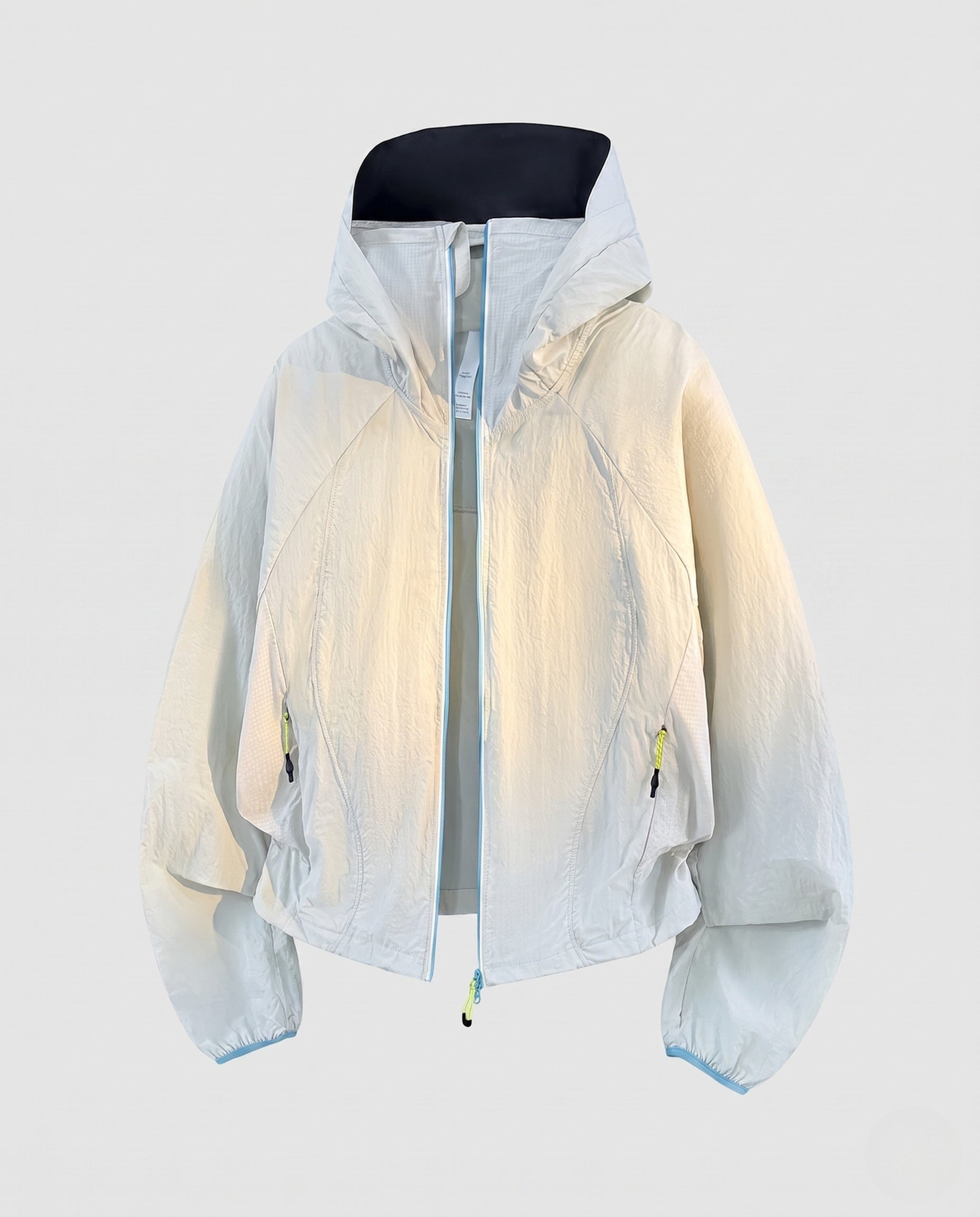 Women's Ultralight Hooded Outdoor Jacket, Packable with Two-Way Zipper