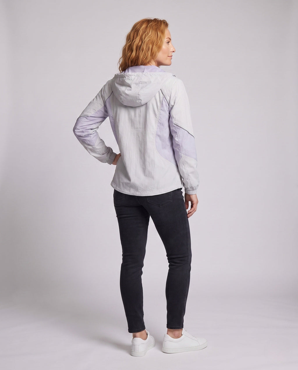 Women's Ultra-Light Hiking and Everyday Jacket with Hood - Back View