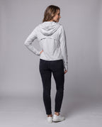 Unisex Hooded Sun Protection Jacket with Extended Visor Brim - Back View