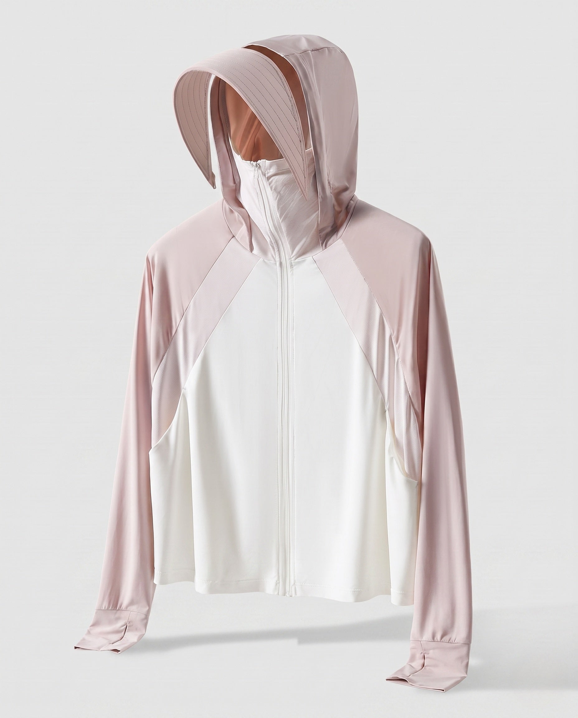 Unisex Hooded Sun Protection Jacket with Extended Visor Brim