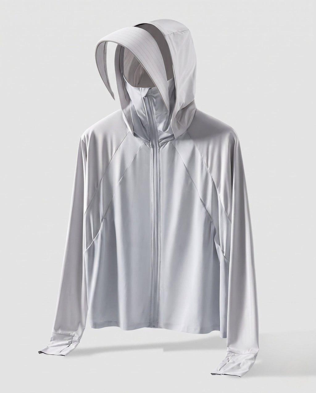 Unisex Hooded Sun Protection Jacket with Extended Visor Brim