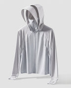 Unisex Hooded Sun Protection Jacket with Extended Visor Brim