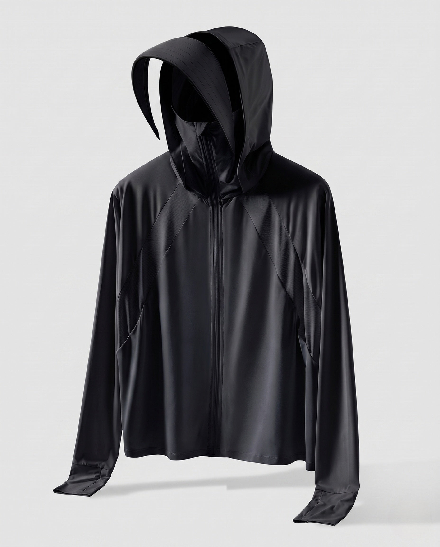 Unisex Hooded Sun Protection Jacket with Extended Visor Brim