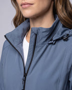 Unisex Lightweight Breathable Rain Jacket with Adjustable Hood - Close-Up Detail
