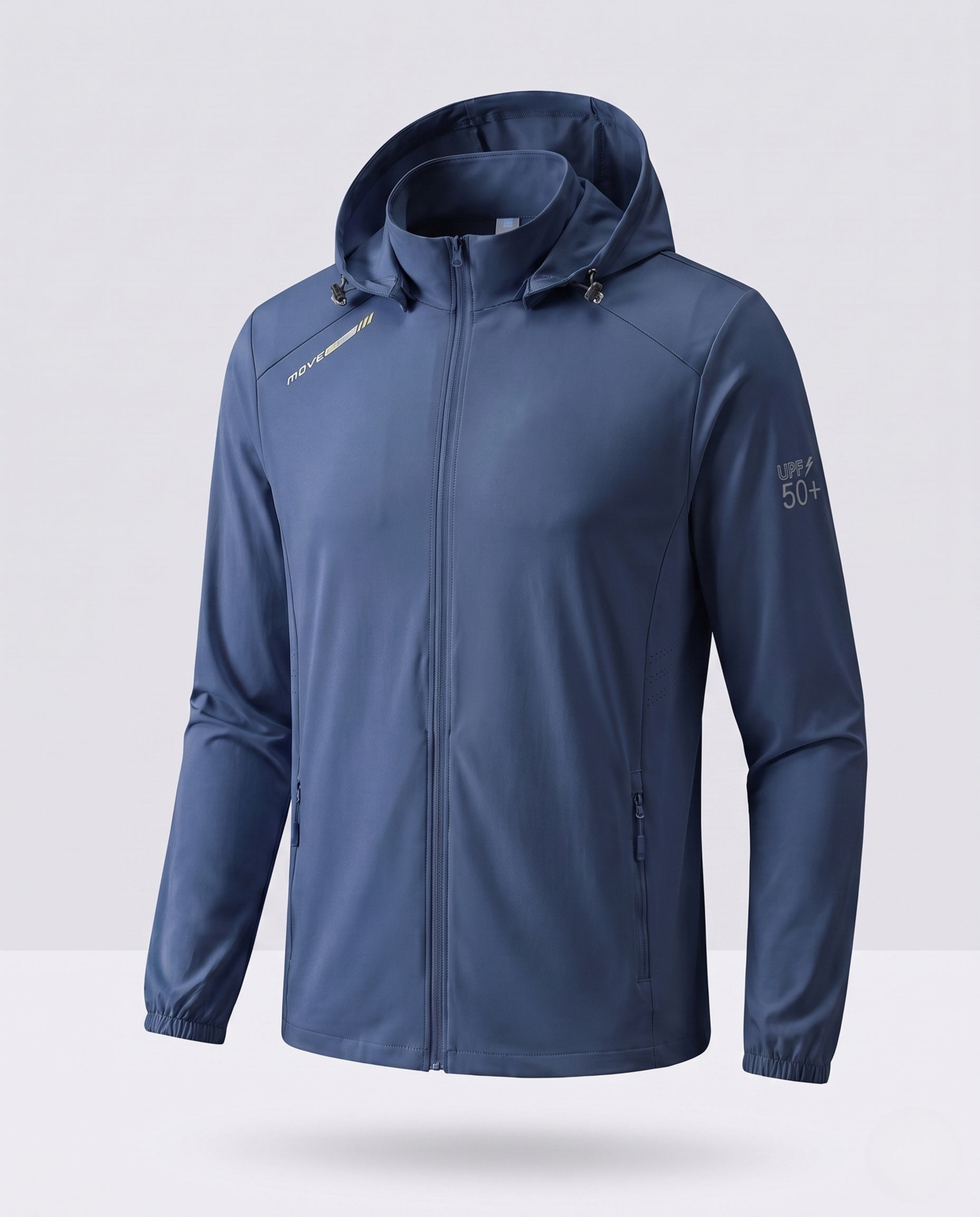 Unisex Lightweight UV Protection Hoodie Jacket with Full Zipper