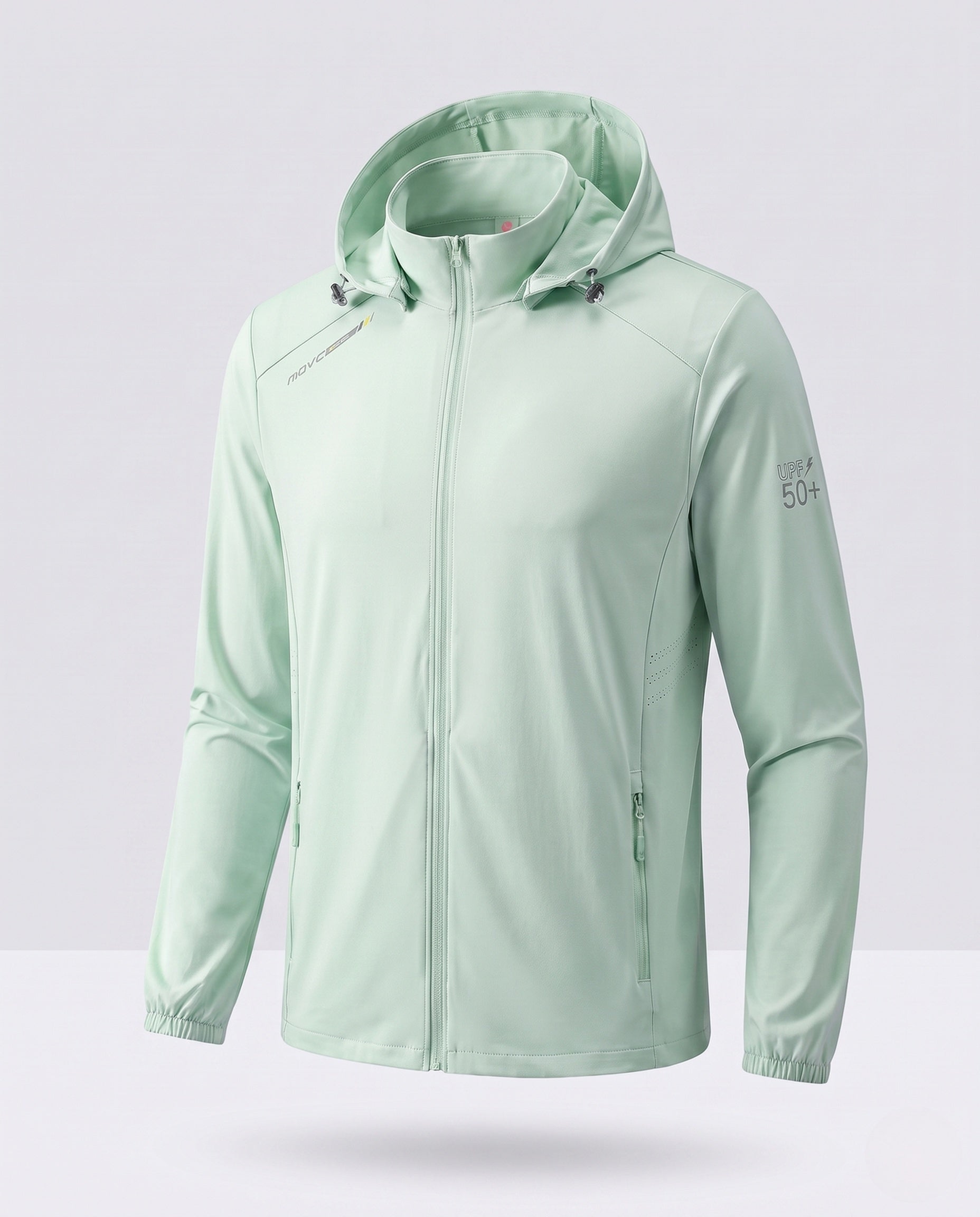 Unisex Lightweight UV Protection Hoodie Jacket with Full Zipper