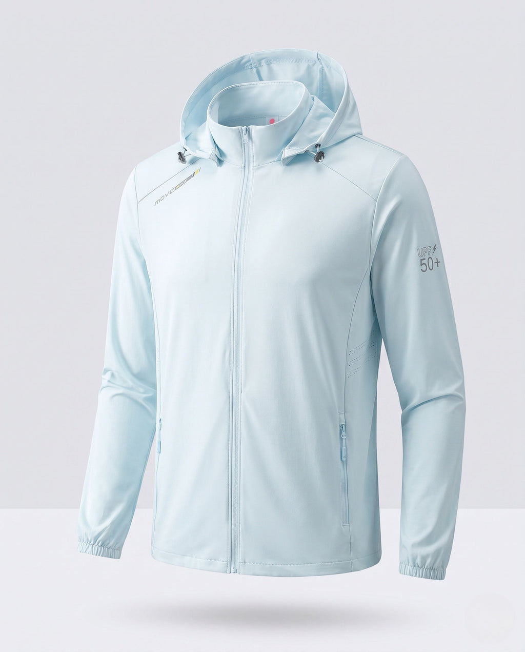Unisex Lightweight UV Protection Hoodie Jacket with Full Zipper