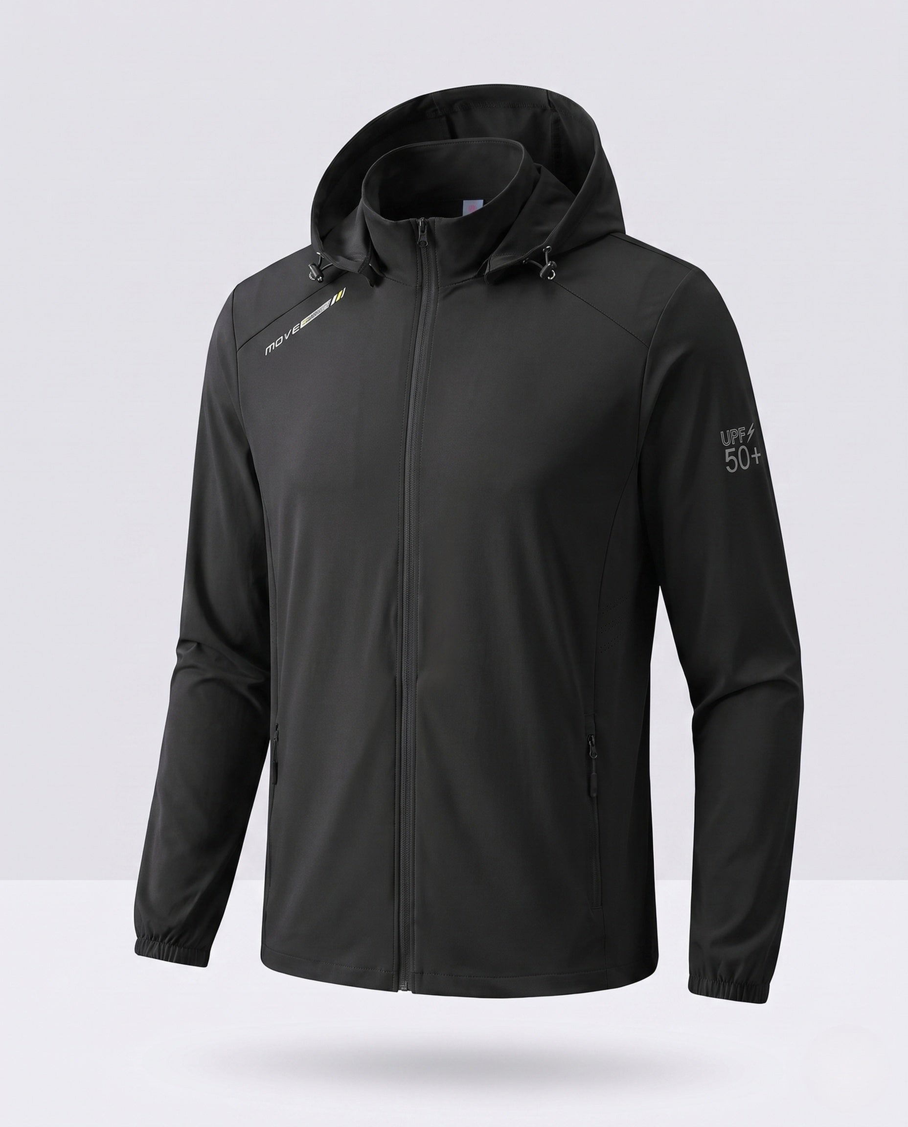 Unisex Lightweight UV Protection Hoodie Jacket with Full Zipper