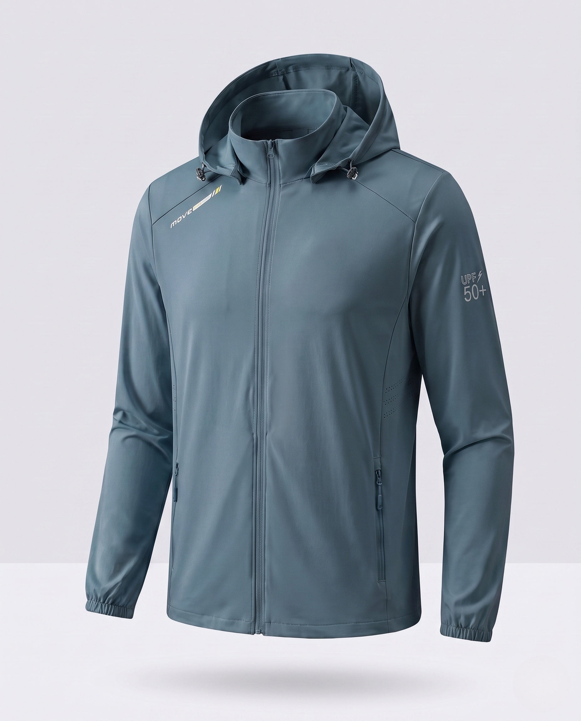 Unisex Lightweight UV Protection Hoodie Jacket with Full Zipper