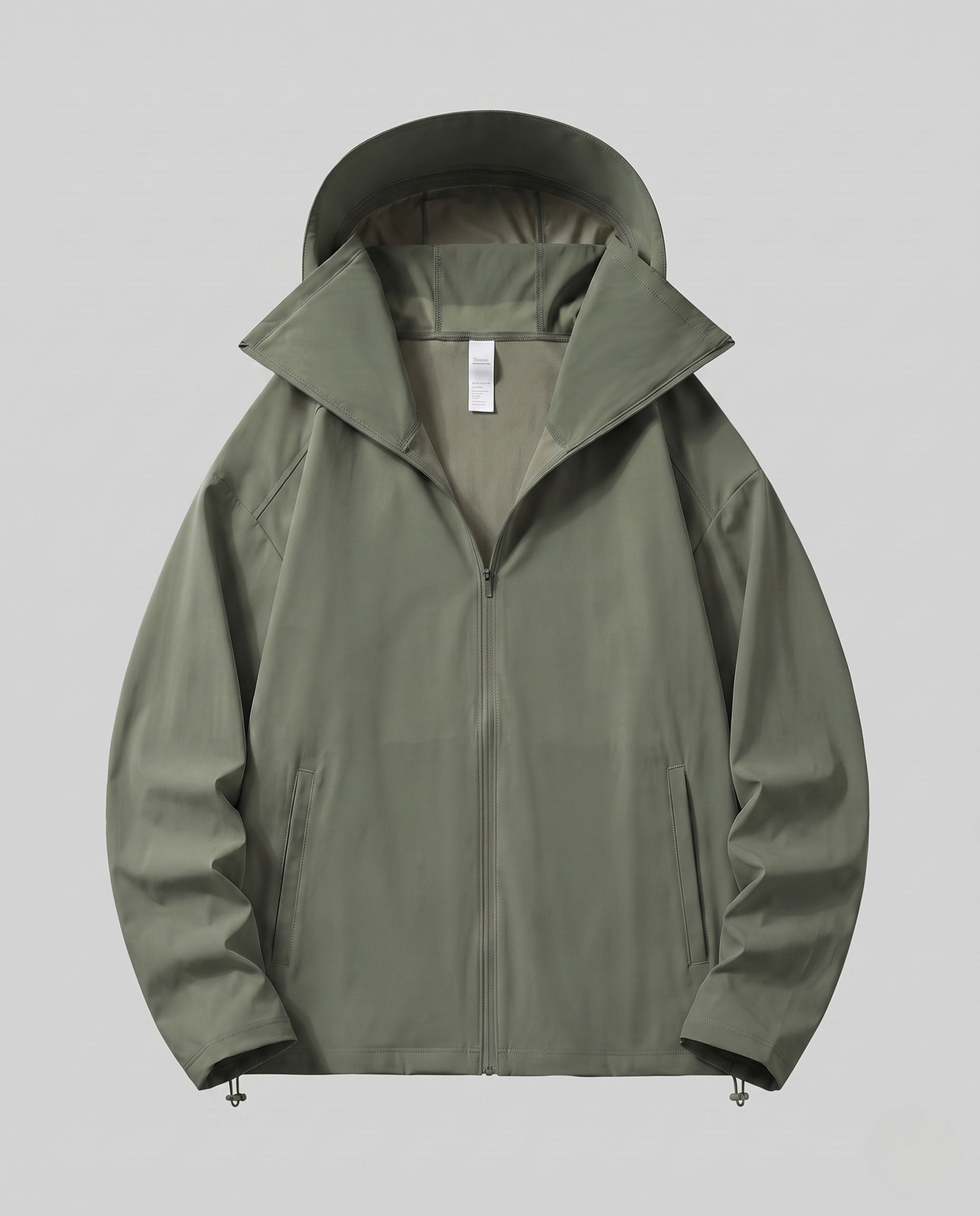 Unisex Lightweight Water-Repellent Hooded Jacket