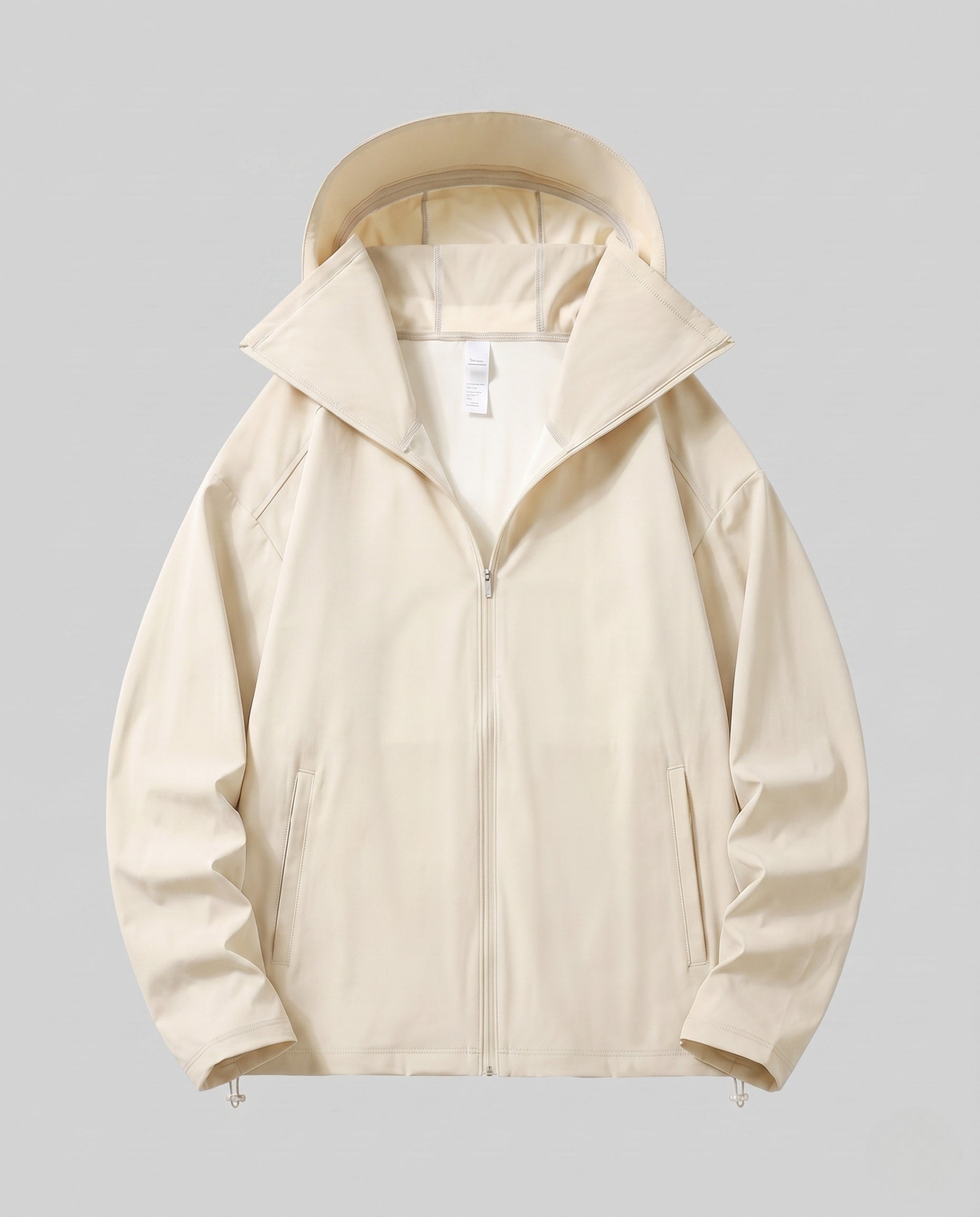 Unisex Lightweight Water-Repellent Hooded Jacket